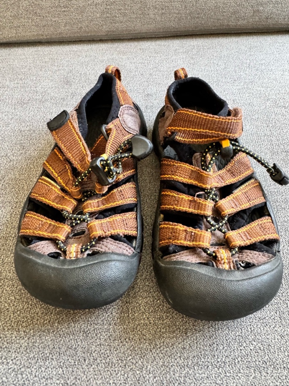 Keen Kids Brown and Black Closed-Toe Adventure Sandals